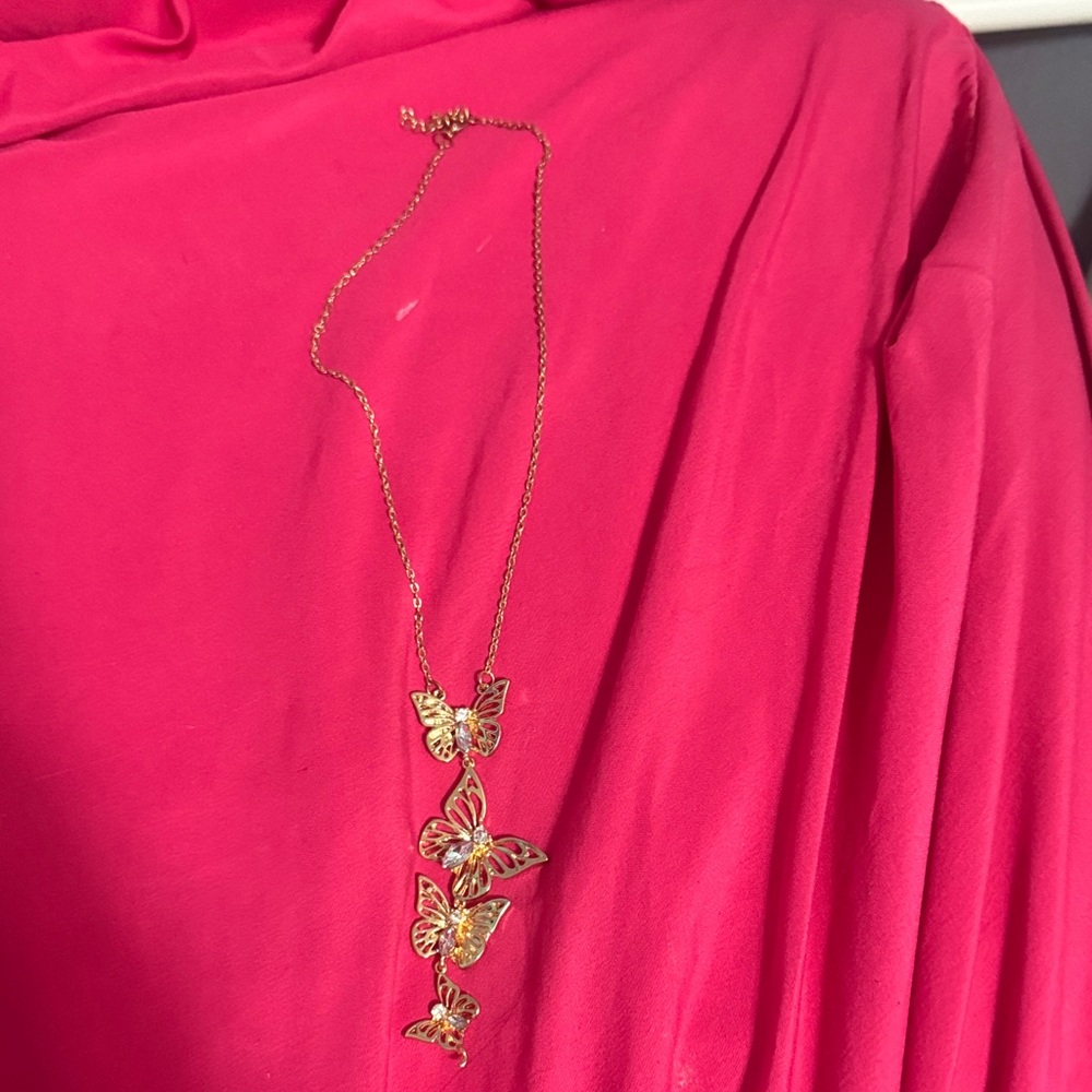 Gold Butterfly Necklace